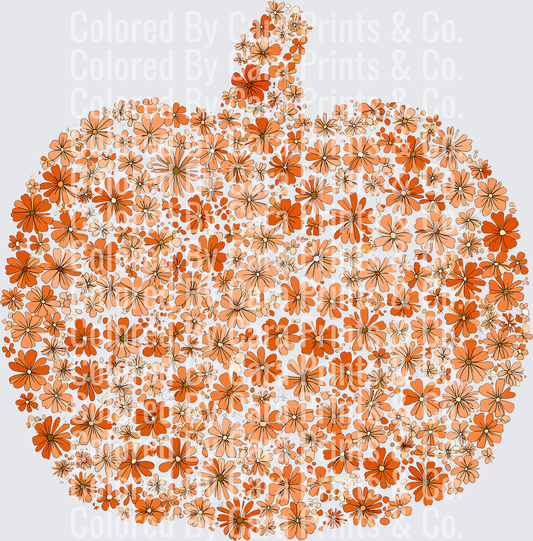 floral pumpkin