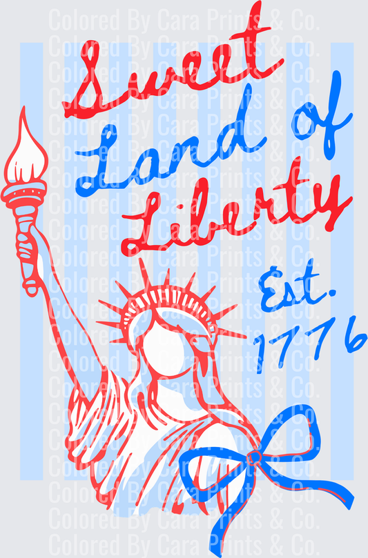 Sweet Land of Liberty Stripes Blue