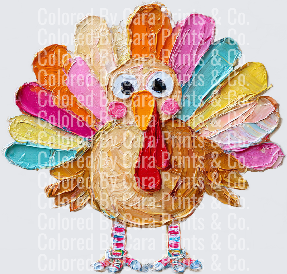 oil paint turkey