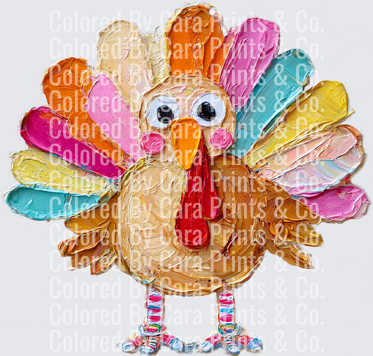 oil paint turkey