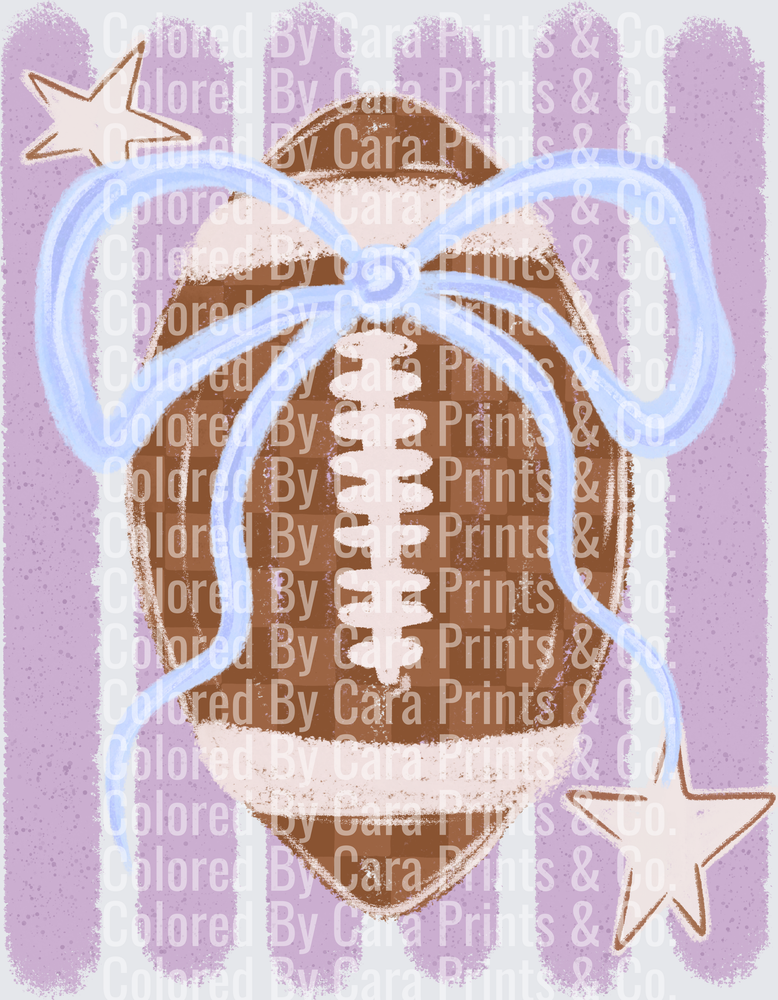purple stripes football