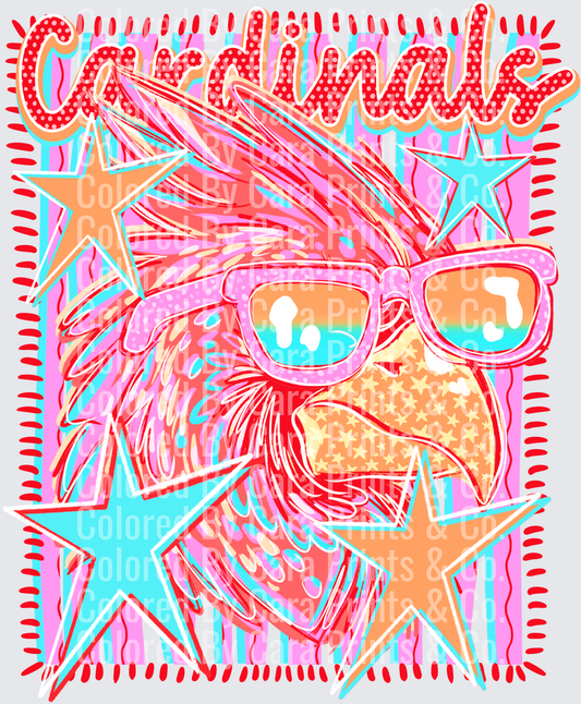 Neon Cardinals