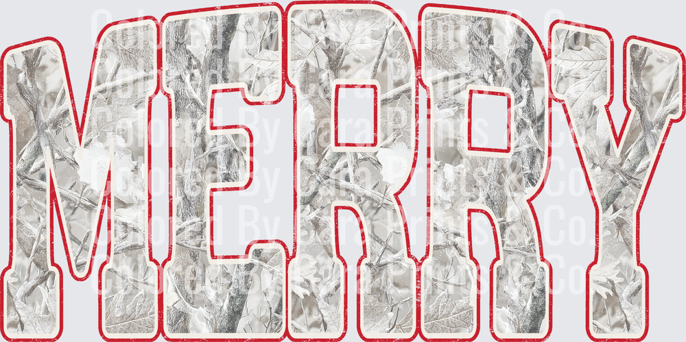 White Red Distressed