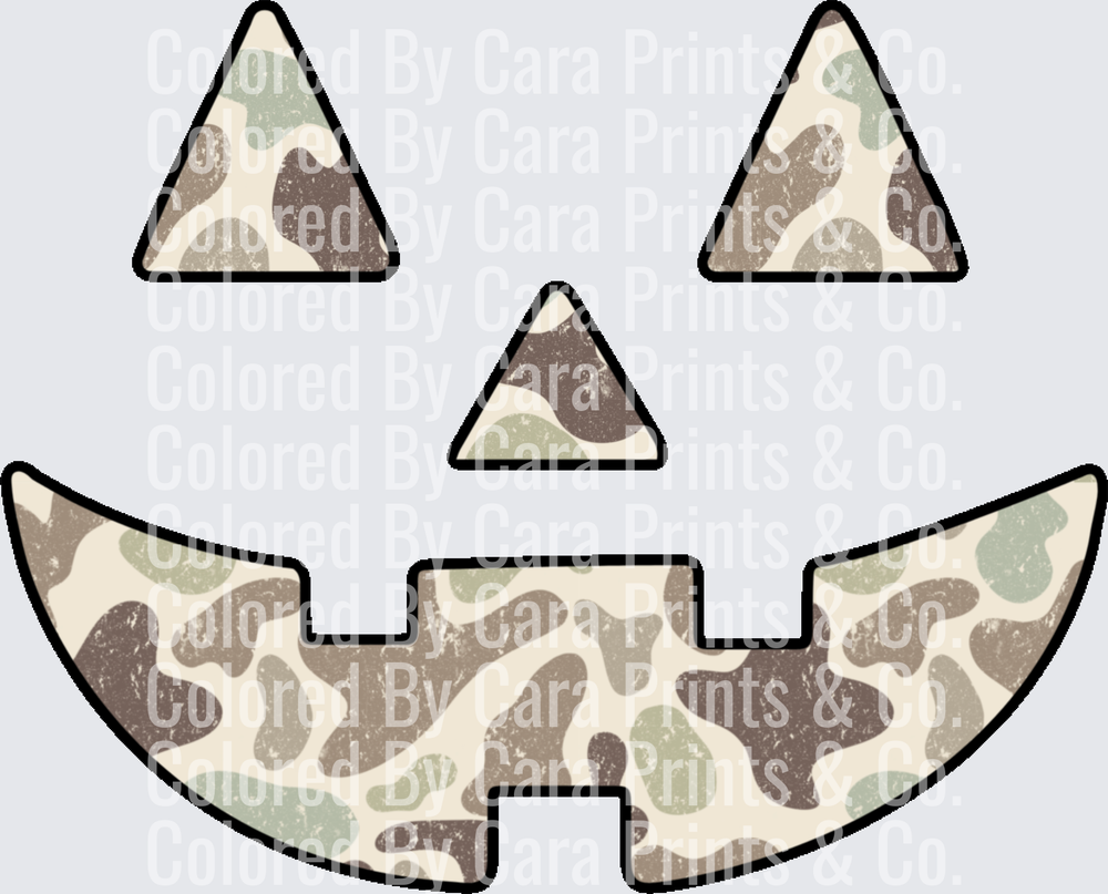 Camo Jack O Lantern