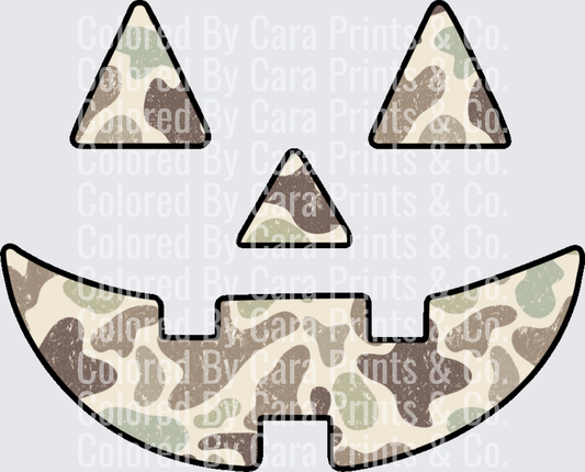 Camo Jack O Lantern