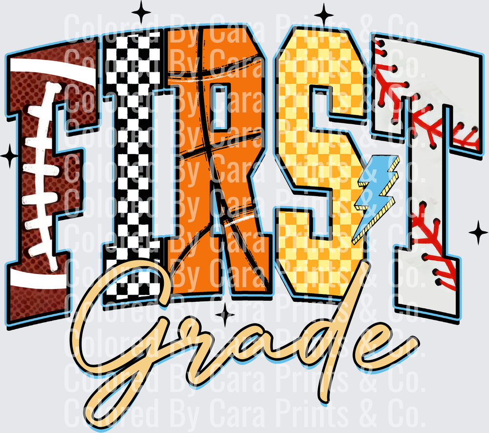 Retro Back to School Boys First Grade