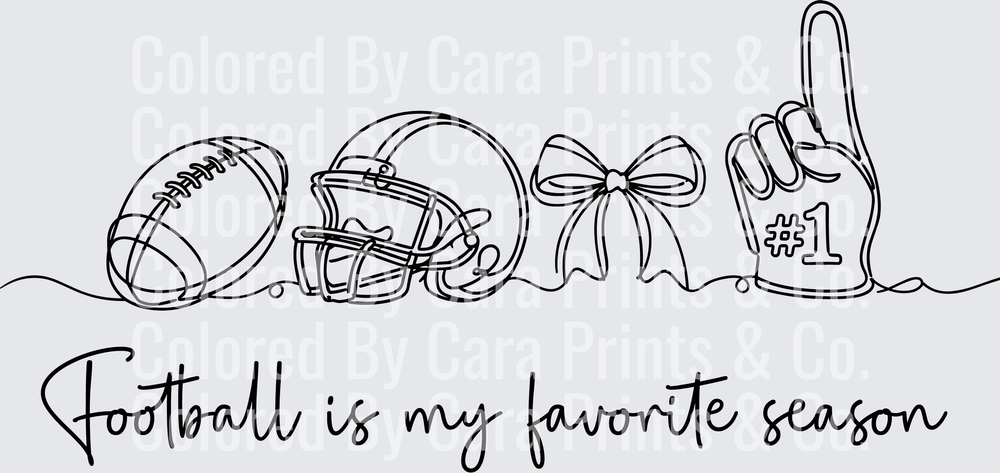 Football Is My Favorite Black