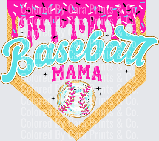 Baseball Mama Home Plate