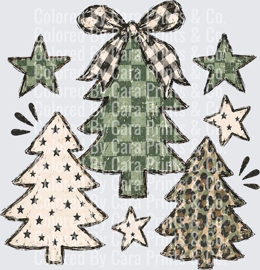 retro trees
