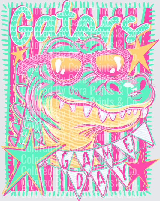 Neon Gator Game Day
